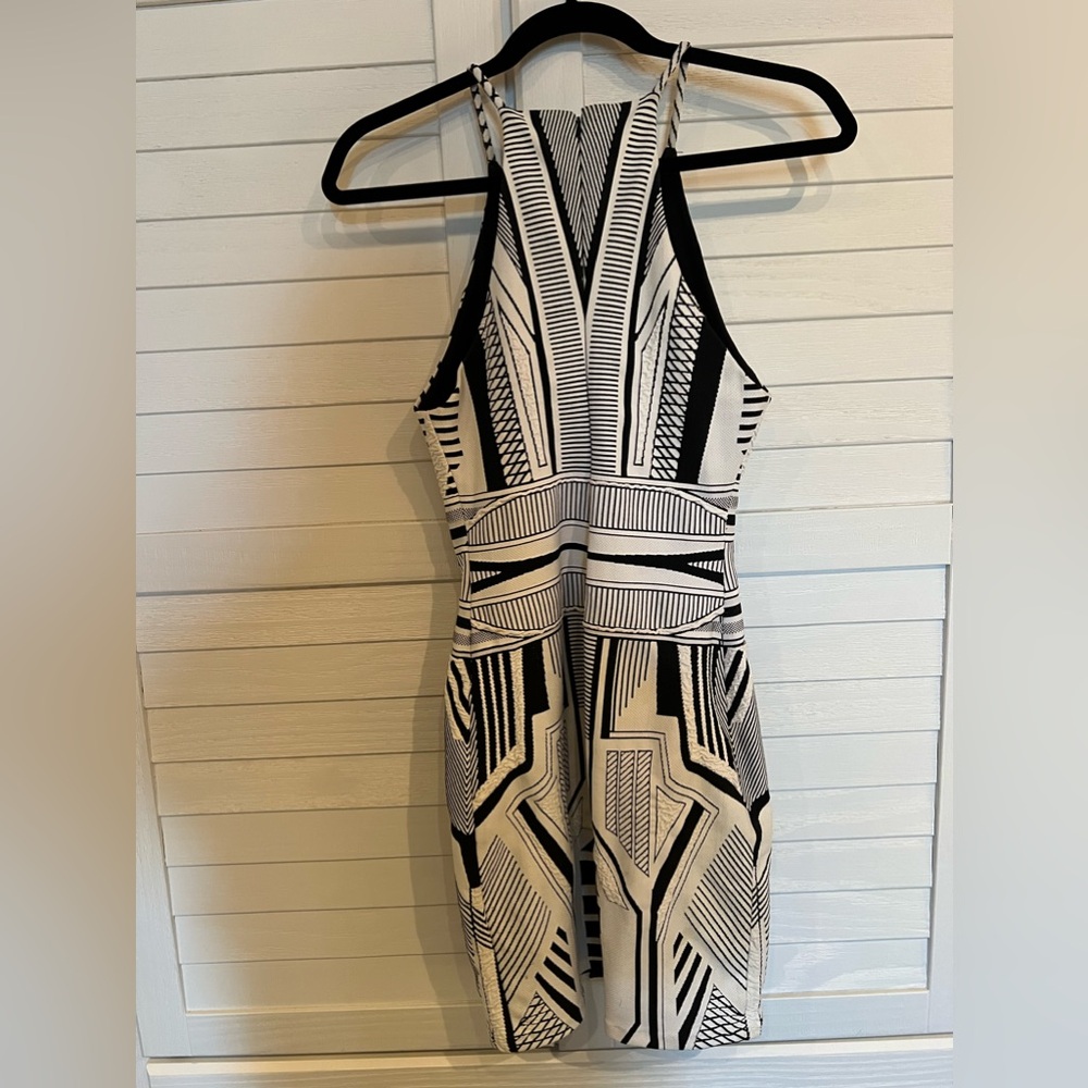 Parker black and white high neck dress. Worn once